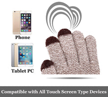 Arctic Paw Men's 3 Finger Touchscreen Sensitive Knit Winter Gloves