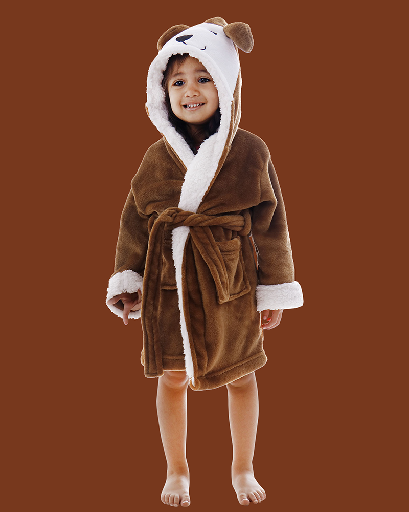 Arctic Paw Kids Boys Girls Beach Cover Up , Puppy Brow