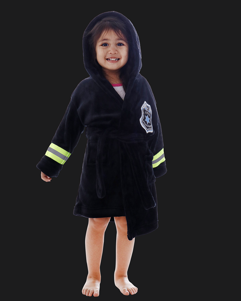 Arctic Paw Kids Boys Girls Beach Cover Up , Police Patch